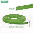 thumbnail image 3 of 2-Rollos de caña de tejido de papel, 21.9 yardas x 0.6 pulgadas, material de caña de ratán de papel de 12 capas [Verde], 3 of 7
