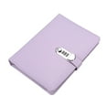 thumbnail image 3 of A5 Diary with Lock, Journal with Lock Cute Journaling Leather Notebook Journal Diary Binder Refillable Paper, Purple, 3 of 6
