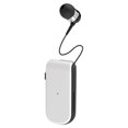 thumbnail image 2 of Miulika Collier d'Écouteurs Câble Rétractable Casque de Vibration Écouteur pour Affaires Blanc, 2 of 3