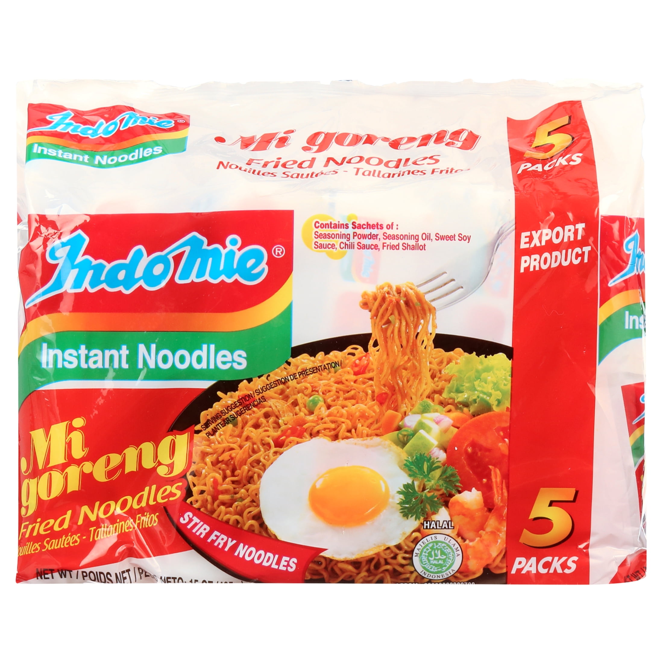 Indomie Mi Goreng Instant Fried Noodles, Asian Oriental, 3 oz, 40