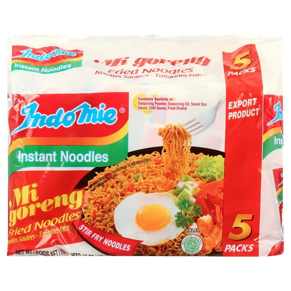 Indomie Mi Goreng Fried Noodle, 5 Pack