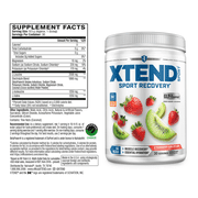 XTEND Sport BCAA Powder, Sugar Free Post Workout Muscle Recovery Drink with Amino Acids and 7g BCAAs, Strawberry Kiwi Splash Flavor, 30 Servings
