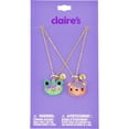 thumbnail image 4 of Claire's Girls BFF Frog and Bear Glitter Filled Charm Necklace Set, 2-Pack, Children's, 4 of 6