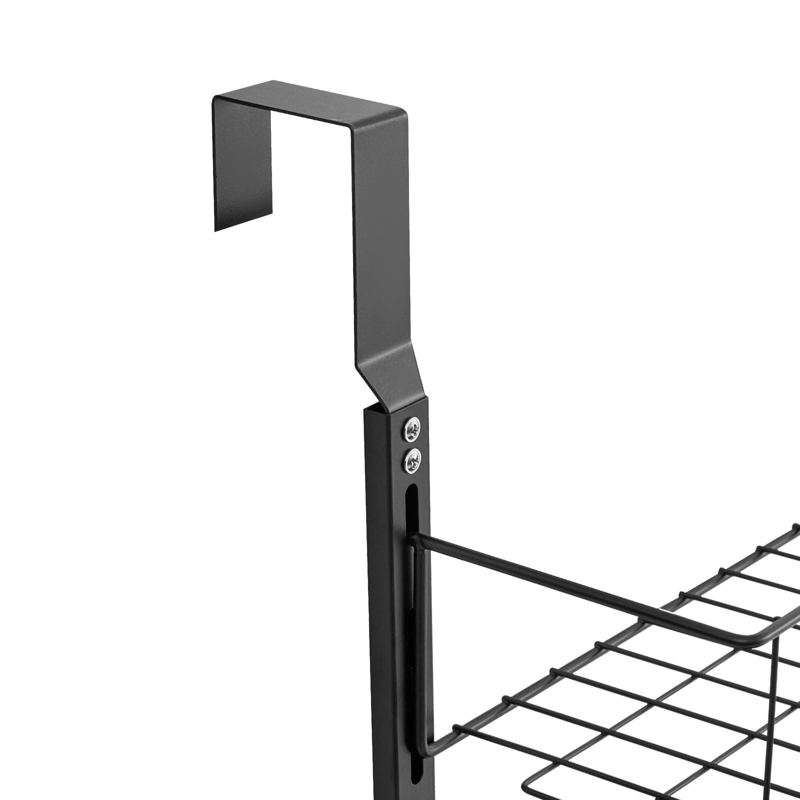 9-Tier Over The Door Pantry Organizer, Heavy-Duty Steel, Adjustable Baskets, 29.8 lbs Capacity, Black, for Kitchen Laundry Bathroom