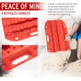 thumbnail image 5 of Bunker Indust Alfombrillas De Tracción Todoterreno, 2 Unidades, Alfombrillas De Tracción De Pista De Recuperación Corta Para Rampas De Nieve, Arena Y Barro 4Wd, Herramienta De Tracción De Neumáticos R, 5 of 5