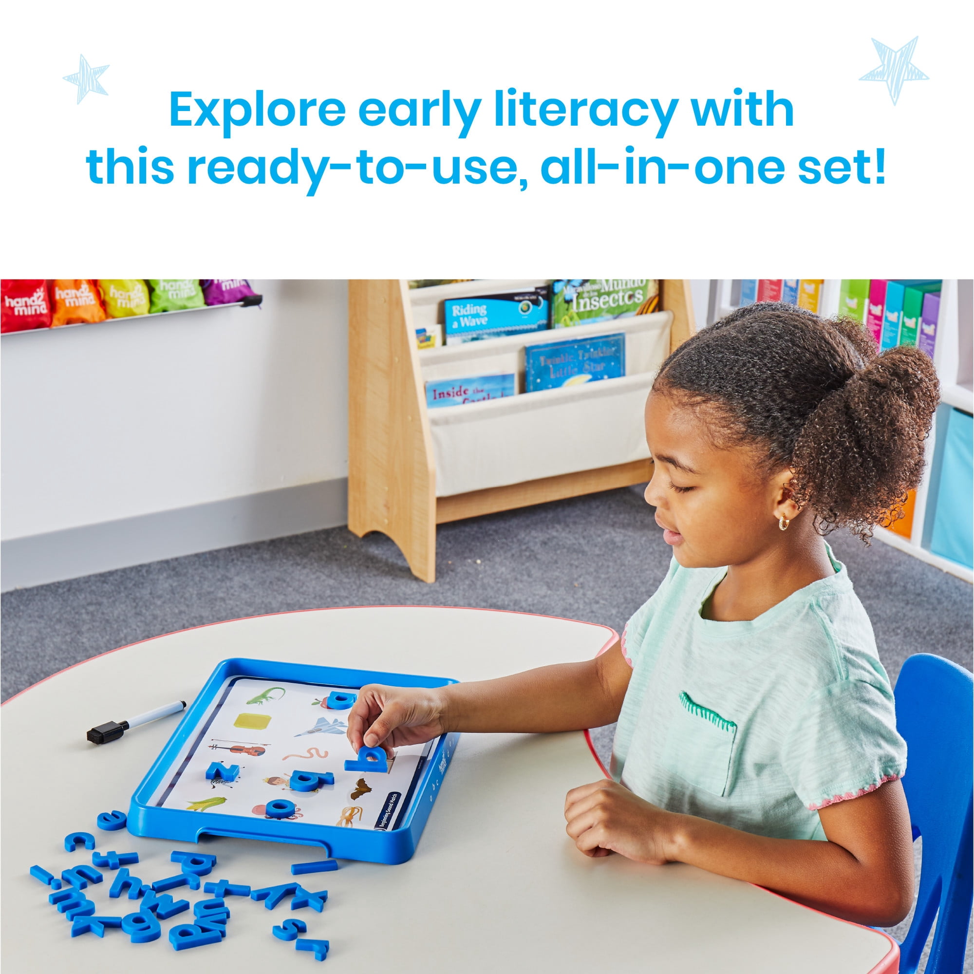 hand2mind Alphabet Word Work Student Set, 42 Lowercase Magnetic Alphabet Letters