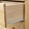 thumbnail image 4 of Home Furniture Isabela Solid Pine Wood 5 Drawer Chest Dresser - Natural, 4 of 7