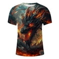 thumbnail image 3 of Big and Tall Shirts for Men T Shirt Summer Short Sleeve T Shirt Top Animal Themed Graphic 2xl Tall Mens Shirts Men Dry Blend Mens Graphic Man Mod Bod Tops Medium for XL, 3 of 4