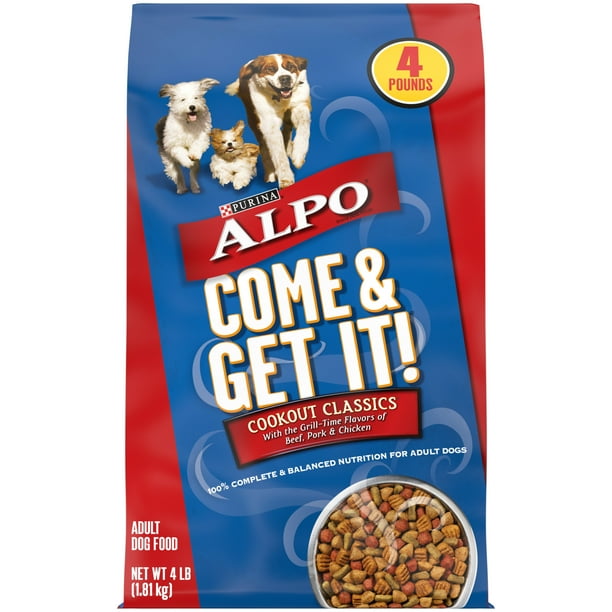 Purina ALPO Dry Dog Food, Come & Get It! Cookout Classics, 4 lb. Bag