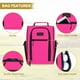 thumbnail image 5 of Golf Shoe Bag Oxford Fabric | Breathable Dustproof Sports Shoe Storage | Separate Compartments | Portable Handle | Sturdy Zippers | 14x9.4x6in | 1pc | Black Gray Hot Pink, 5 of 6