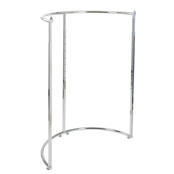 SSWBasics Half Round Clothing Rack - Chrome (44”W x 52"-72”H)