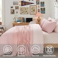 thumbnail image 5 of Regency Heights Full Size Comforter Sets, Pink Bed in a Bag Full, 11-Piece Bedding Comforter Set with Bath Towels, Laundry Basket, 5 of 11