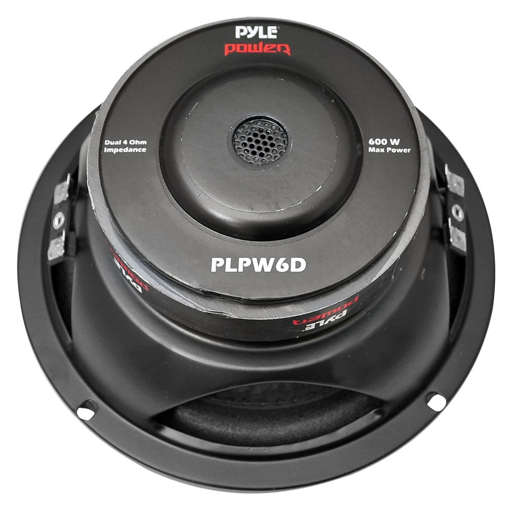 Pyle PLPW6D 6" 600W Max Dual Voice Coil 4Ohm Car Stereo Audio Power