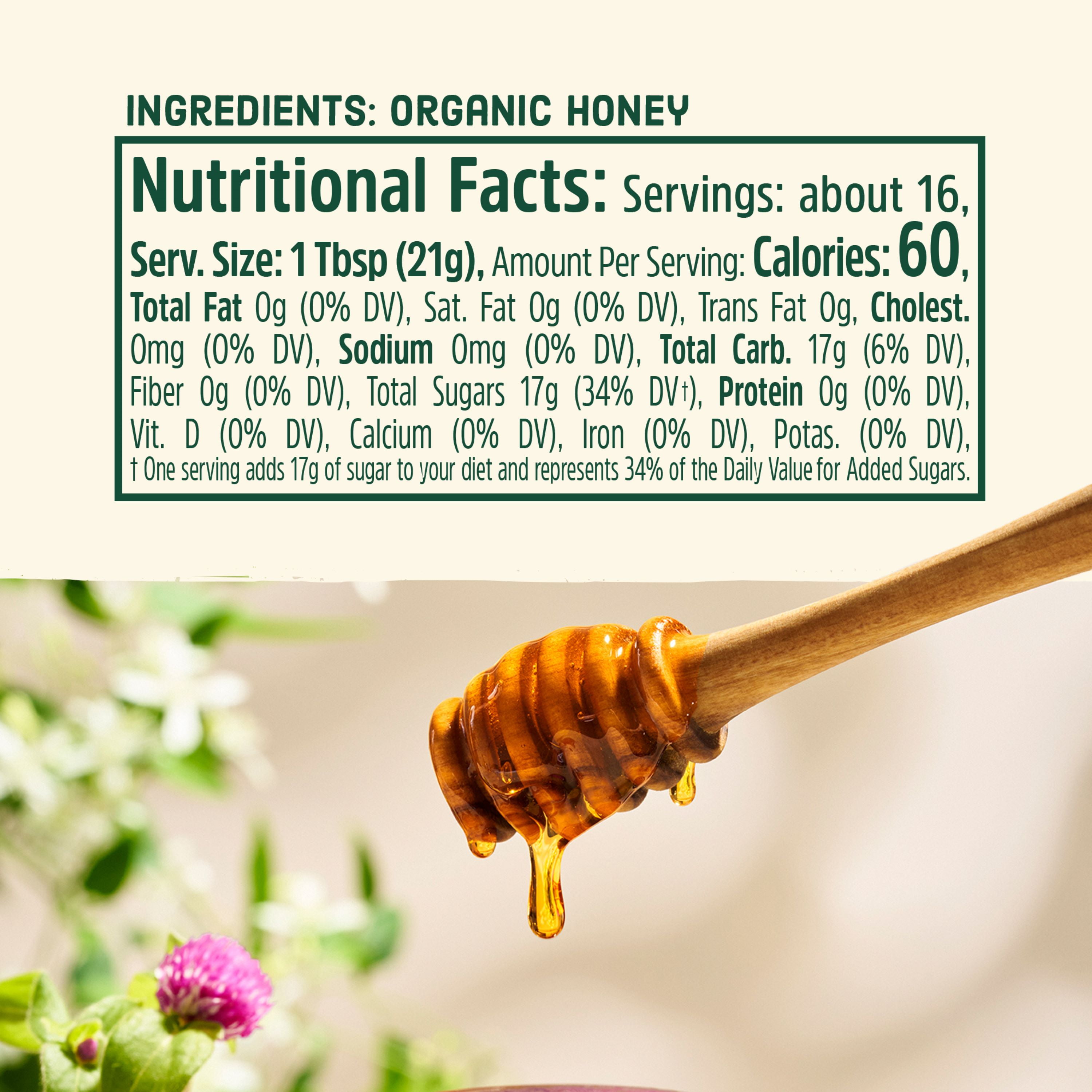 (6 pack) Local Hive Organic Honey, Raw and Unfiltered Honey, USDA Certified, 12 oz
