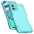 thumbnail image 3 of Designed for Motorola Moto G Power 5G 2024 Back Hybrid Slim Fit Thin Lightweight Hard PC Bumper Frame 2in1 Shockproof Armor Protection Phone Case Cover [Teal Mint], 3 of 11