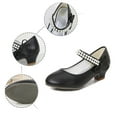 thumbnail image 4 of MEZZALL Child Girls Dress Shoes Girls High Heel Sparkly Flower Girl Shoes Closed Toe Ankle Strap Girl Kids Formal Wedding Party Birthday Daily Adorable Casual Princess Solid Color Footwear, 4 of 8