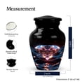 thumbnail image 2 of FASHIONZAADI Diamond Urns for Ashes, 3 Inch Memorial Urn for Human Ashes Adult Male & Female, Funeral Cremation Urns, Mini Urns for Ashes, Single Urn, Small Urns for Ashes, Human Ashes Urns, 2 of 2