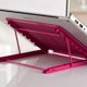 thumbnail image 5 of Sidaley Soporte para tableta portátil de malla de acero, soporte plegable ajustable para ordenador portátil, soporte para Juegos de teclado y mouse para computadora Rojo, 5 of 6