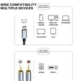 thumbnail image 6 of 39inch RCA to USB C Cable, High Fidelity Sound Headphone Jack Adapter, Dual RCA Male Cable for Smartphone, Tablet, Car Stereo, Home Theater, Amplifier & Speaker, 6 of 6