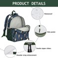 thumbnail image 4 of Dog Lover Travel Backpack with Adorable Puppy and Paw Print, Lightweight Small Bag for Daily Use and Commute, 4 of 6