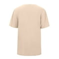thumbnail image 4 of REDARER Boys Short Sleeve T-Shirt Crew Neck Casual Top Comfortable Summer Tee For Kids Everyday Basic Wear,Color:Khaki,Size:3-4 Years, 4 of 7