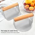 thumbnail image 6 of HomeLife Meat Press Professional Non-stick Heavy Duty Round/Square Handheld Stainless Steel Burger Press Kitchen Tool, 6 of 13