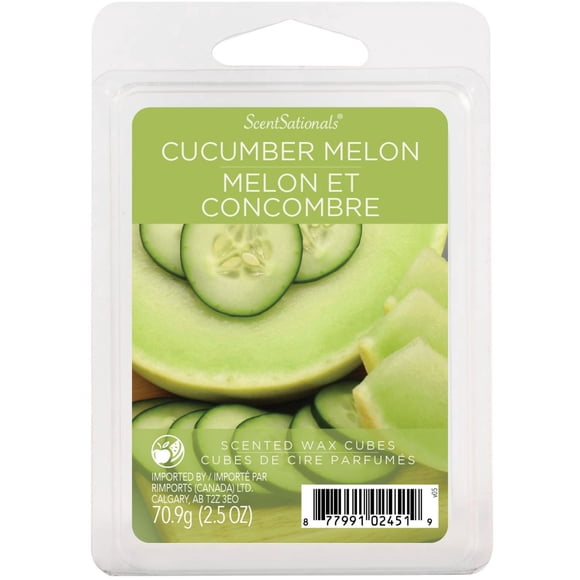 Cubes de cire parfumée ScentSationals - Concombre Melon