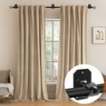 thumbnail image 3 of 2PCS No Drill Curtain Rod Brackets,Curtain Rod Holders No Drilling,Adhesive Curtain Rod Hooks,Nail Free Adjustable Curtain Hangers,Lokinsetin Perforated Non Nail Screw Stick On Sticky Drape Pole Stand, 3 of 10