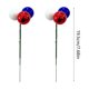 thumbnail image 3 of Ramas de flores patrióticas rojas, blancas y azules | Tallos florales de tres puntas | Centro de mesa para fiesta del Día de la Independencia | Decoración festiva para el hogar o eventos, 3 of 6