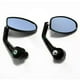 thumbnail image 3 of evomosa Black 7/8 Handlebar End Mirrors Oval Custom Classic Side Mirrors Chopper Bobber Cafe Racer ATV Quad Rearview Mirrors, 3 of 5