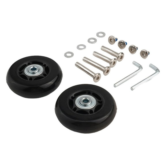 2pcs Luggage Suitcase Replacement Wheels Roller Skate Wheel Repair Kit