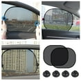 thumbnail image 2 of 2pcs Car Sun Sun Car Rear Sun Car Baby Sun Car Side Window Car Suitable For Most 99% Cars 44 X 36 Cm (black), 2 of 6