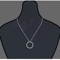 thumbnail image 5 of Vir Jewels 1/2 CTTW Blue and White Diamond Pendant Necklace for Women 14K White Gold 1/2 Inch, 5 of 7