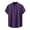 Purple, variant on Men's Henley Shirt Casual Cotton and Linen Short Sleeve Button Lapel Summer Beach Hippie T-shirt