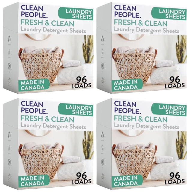 Detergente para ropa Clean People, 384 unidades, aroma fresco