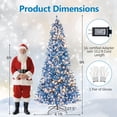 thumbnail image 3 of Gymax 9 FT Pre-Lit Artificial Christmas Tree Blue Hinged Xmas Tree w/ 1938 Frosted PVC Branch Tips, 3 of 10