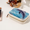 thumbnail image 7 of Dolphin Portable Velvet Travel Organizer with Removable Compartment – Earring Holder & Necklace Stand – Gift, 7 of 7