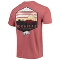 thumbnail image 3 of Men's Cardinal Arkansas Razorbacks Landscape Shield Comfort Colors Pocket T-Shirt, 3 of 3