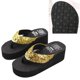 thumbnail image 3 of Glitter Sandals Glitter Platform Sandals Women Girls Shiny Sequins Non-slip 1 Pair, 3 of 4