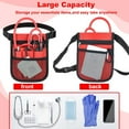 thumbnail image 2 of Nurse Fanny Pack,Portable Nurse Organizer Waist Bag Pouch Storage Stethoscopes Scissors Medical Supplies Nurse Tool Storage Bag (Red), 2 of 5