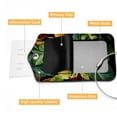 thumbnail image 4 of Luggage Tag, Travel Tags, Handbag Tag - Square PU Leather 2 Pack with Privacy Cover and Stainless Steel Ring - Suitable for Travel, Backpack, Handbag [Amazon Approved] Tropical Leaves, 4 of 7