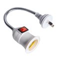 thumbnail image 4 of KEINXS Douilles de Lampe E27 Réglables Pivotantes Support Douille à DEL Adaptateur d'Ampoule Interrupteur de Prise, 4 of 10