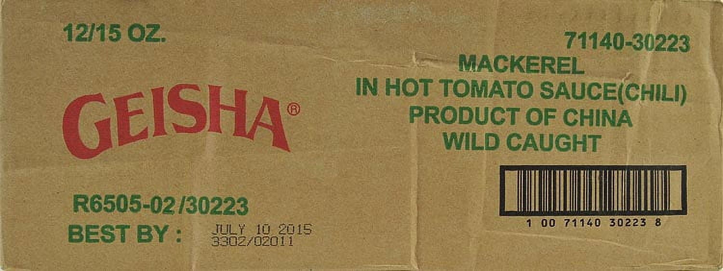 (2 pack) Geisha Mackerel in Tomato Sauce with Chili, 15 oz, in a Can
