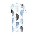 thumbnail image 3 of Mingw Wedding Guest Dress Women's Fashion Large Print Short Sleeved-neck Pocket Dress, 3 of 4