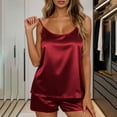 thumbnail image 2 of Two Piece Cute Pajamas for Women,Lightweight Summer Lounge Top with Shorts,Babydoll Comfy Sleepwear Set, 2 of 9