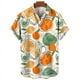 thumbnail image 2 of Camisas hawaianas de verano con estampado de frutas tropicales para hombre, blusas casuales de manga corta de gran tamaño a la moda para playa hawaiana para mujer, 2 of 5