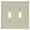 Beige, variant on Leviton 80509-I Ivory Midway Two Gang Toggle Light Switch Wall Plate