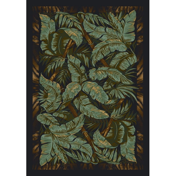 Milliken Signature Area Rug JUNGLE FEVER EBONY Jungle Fever 12110 2' 8" x 3' 10" Rectangle