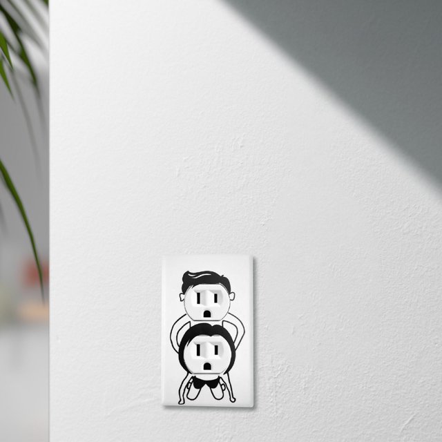 Calcomanías para Interruptor de Luz de Dibujos Animados, 3 Uds., Pegatinas Decorativas con Forma Humana para Enchufe Divertido, Calcomanía de Pared Pa Baoblaze Calcomanías para interruptores de luz