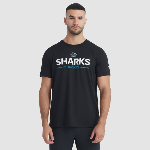 Men's Fanatics Black San Jose Sharks Authentic Pro Rink Tech T-Shirt